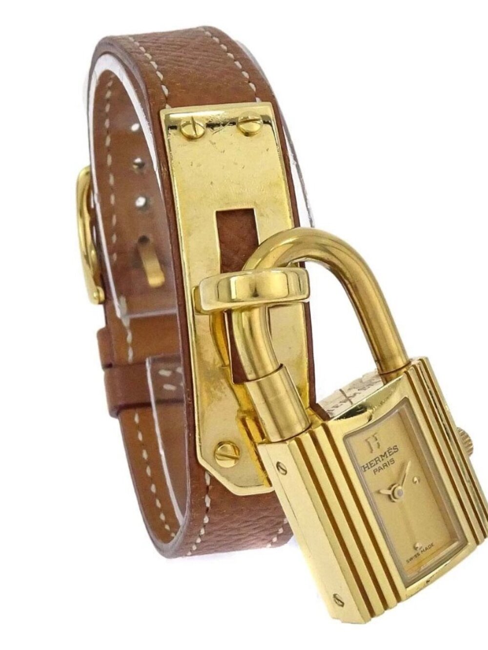 Hermes Kelly Watch Quartz Watch Gold □A 197827